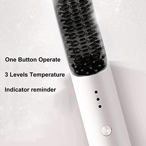 Escova de cabelo iônico abhi molhado e seco com 3 níveis de temperatura de desligamento automático de viajante de viajante