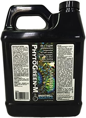 Brightwell Aquatics 10-15 Micron PhytoGreen-M Green Fitoplâncton Suplemento de aquário, 500 ml, 16,91 fl oz