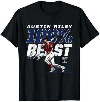 100 % Beast Austin Riley Atlanta MLBPA T-shirt