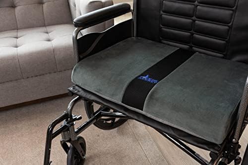 Almofada de assento Jumbo para cadeiras de rodas largas extras - 25 x 17 x 3,5 polegadas Almofada firme para usuários