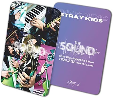 Stray Kids the Sound 55 PCs Fotocards Novo álbum Kpop Merchandise Lomo Card Set Presente para fãs, festa, decoração, aniversários