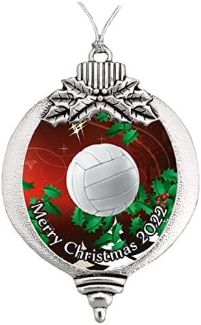 Volleyball Feliz Natal Ornamento Presente Escolha Bulbo de Floco de Neve Snow