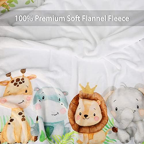Baby mensal marco cobertor menino ou menina | Animais da selva do safari Mês do cobertor | Cobertor de foto neutro de gênero