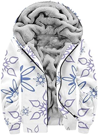 Casacos de inverno ADSSDQ para homens, alívio de novidade de grandes dimensões que saem da manga comprida Zip Pullover gráfico