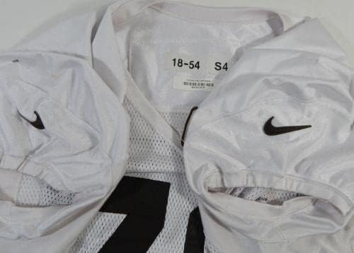 2018 Cleveland Browns Kendall Lamm 70 Game usou White Practice Jersey 54 448 - Jogo da NFL não assinado camisas usadas