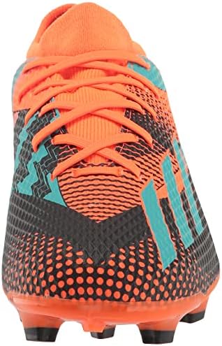 Adidas Unissex x Speedportal Messi.3 Sapato de futebol terrestre, Solar Orange/Mint Rush/Black, 6,5 homens dos EUA