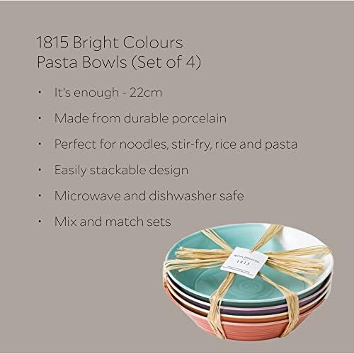 Royal Doulton 1815 Padrões mistos Pasta Bowl Set de 4