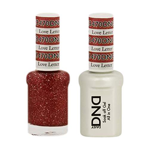 DND Duo puro de molho de gel - tudo em uma laca de unhas e polimento de gel, 0,5 onças / 15 ml cada -