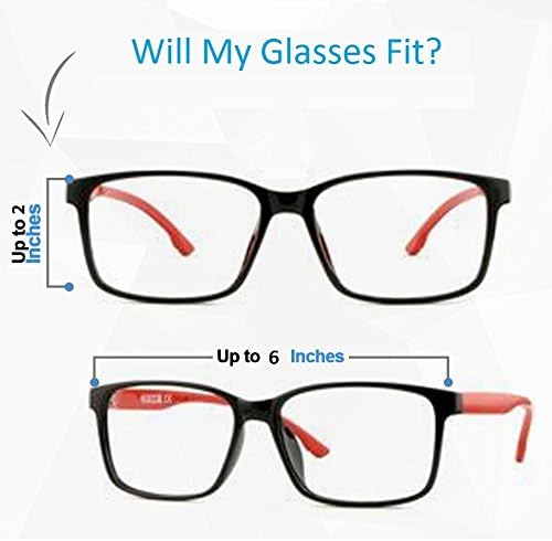 3 Pacote de óculos macios em casos para mulheres e homens em uma variedade de cores e padrões