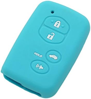 Segaden Silicone Cover Protetor Caso Sket On Sket Jacket Compatível com Toyota 4 Button Smart Remote Key FOB CV2405 Pink