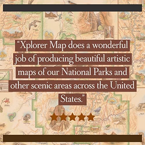 O XPlorer mapeia o mapa do parque nacional de Yellowstone Glass Ceramic Shot, sem BPA - para escritório, casa, presente, festa - durável e detém 1,5 oz de líquido