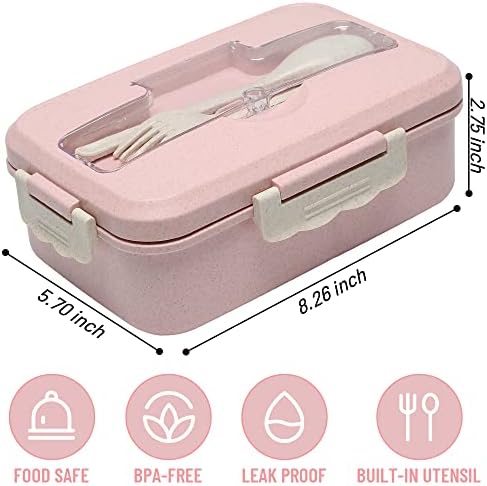 XXXAXXXX BENTO CAIXA BAIXA DE ADULTOS, 3 COMPETOS DE LHUMA DE BENTO COMPARTIMENTO PARA ALUMANTES PARA ADULTOS/CRIANÇAS, BOIXAS BENTO PROFTAÇÃO DA PROBLEMA COM ALTA COM BOIXAS COM BONTAS DE Utensílio, Microondas e Lavagem de Lavagem