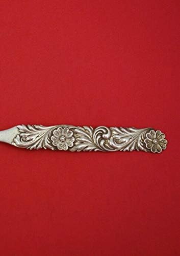 Repousse de Silvercraft Sterling Silver Salad Serving Fork 11 1/4