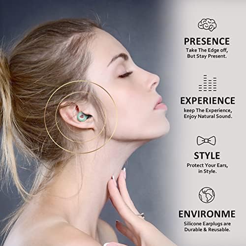 Plugues de orelha para cancelamento de ruído de sono - Proteção auditiva super macia e reutilizável em silicone flexível,