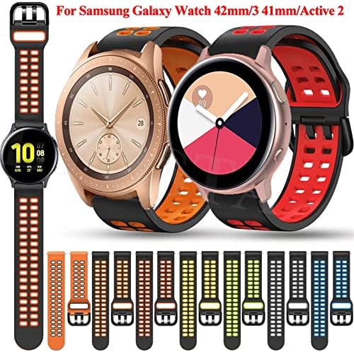 Tiras de relógio inteligente de 20 mm eidkgd para o samsung galaxy ativo 2 40 44/3 41mm Band Sport Wrist Bracelet Watch4 40