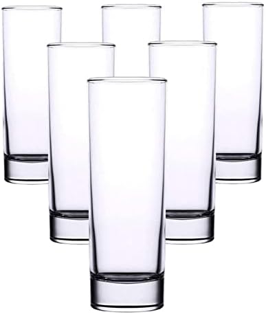 Copos de água de vidro de vinho copos de copos de vidro, copos de bola alta, xícaras de bebida de chá de gelo, copos para suco, cerveja e coquetel de copo de copo de uísque)