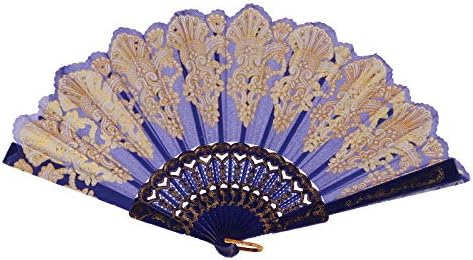 Watonic Dolding Hand Rave Fan for Women/Men, Chinease/Japonês Fan, Festival Gift Craft Dance