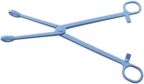 Clipe de alimentação de répteis industriais de LQ 24,5cm/9.64 polegada azul pinça de pinça de pinça de tingo de plástico para