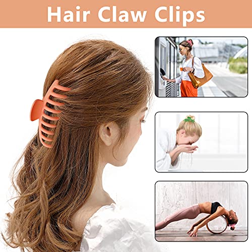 Clipes de garra de cabelo grande de 4,3 polegadas de clipe de garra de nomes de 4,3 polegadas para mulheres e meninas cabelos finos,