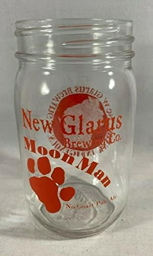 New Glarus Brewing Company - Moon Man Mason Jar Glass