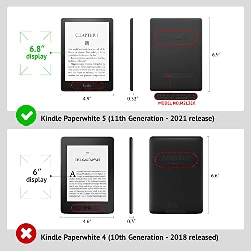 Caso para Kindle Paperwhite - Capa protetora leve PU, com caneta