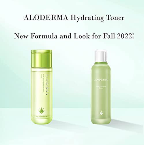 Aloderma Essential Aloe Vitalidade Hidratando Cuidado da pele - 4 peças - gel, limpador, toner, creme