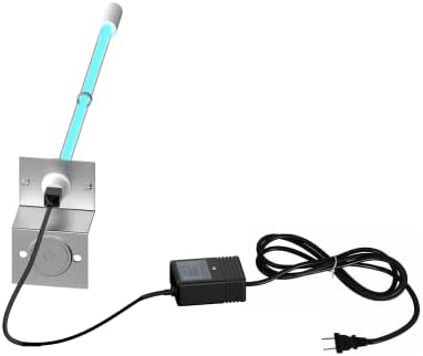 Limpador de lâmpada UV de 120V de 14 de 14 de 14 para A/C HVAC com lâmpada germicida e ímã - requer entrada de potência de 120 volts