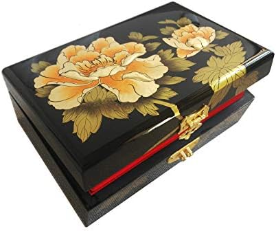 GLTL Excelente caixa de jóias artesanais de boca em boca de estética clássica chinesa