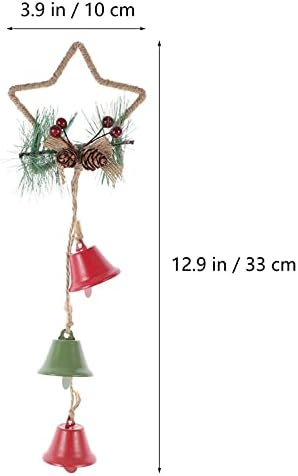 PretyZoom 8 PCs Decorações Cone Party Pine Varanda Ornamento Ornamentos de Estrela de Estrela da Estrela Pendurada para Jingle Christmas