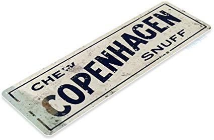 TinWorld Tin Sign A291 CHEW COPENHAGEN Snuff Stuff Tobacco Smoke Shop Shop Shop Bar Metal Decor