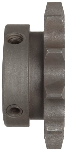 Sprocket da corrente de rolos de Martin, entediado em tamanho B, hub tipo B, fita única, tamanho da corrente de 50, pitch de 0,625 , 18 dentes, 0,625 Bore di., 3,919 OD, 2,875 cubo dia., 0,343 Largura