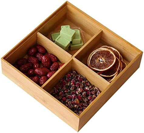 Caixa de armazenamento de lanches do divisor de frutas de frutas secas japonesas de houkai com capa