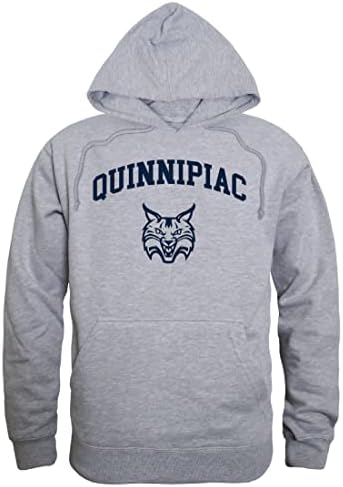 W República Quinnipiac University Bobcats Seal Sweworkshirts do capuz