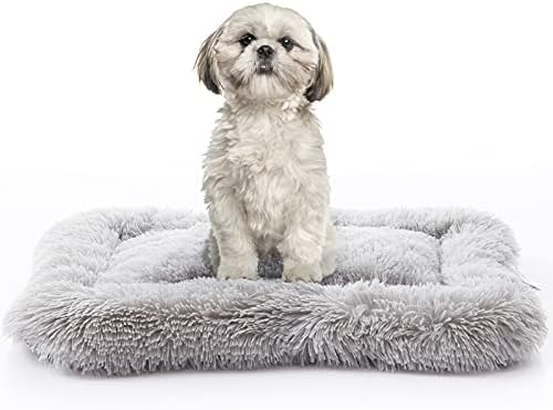 Camas de caixa de cães do Metchic cães pequenos, camas de cachorro calmante Crate almofadas, caixa de caixas de cachorro lavável,