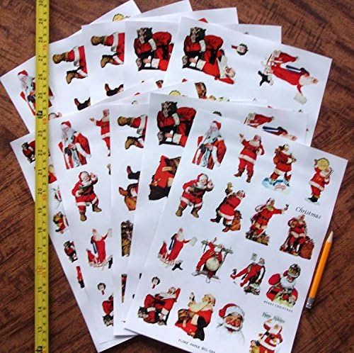 Decoupage Paper Pack Vintage Christmas Santa Flonz vintage efêmer