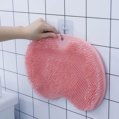 Lakikaczsq Silicone Screwber esfoliar massagem de chuveiro massagem não deslizamento Banho de lavagem do banheiro