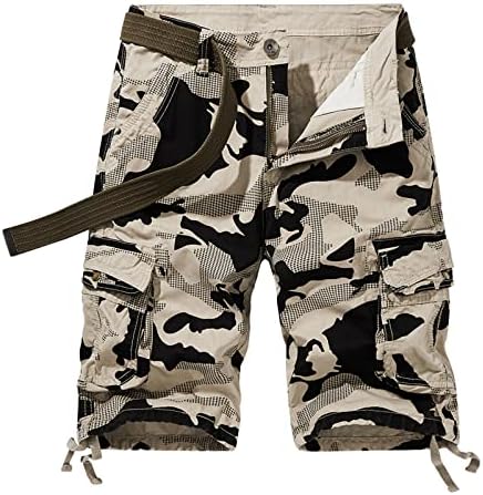 Shorts de carga de camuflagem masculinos 2023 Surtos de exercícios leves de exercícios leves de camuflagem de camuflagem ao ar livre