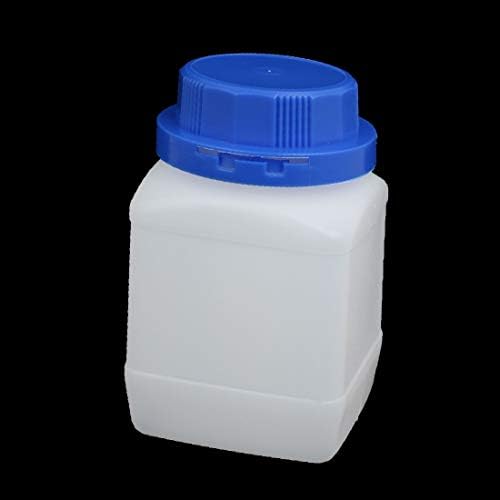 X-Dree 2pcs 450 ml de plástico de boca larga amostra química do reagente garrafa espessando (Espesamiento de la Botella de Reactivo de la muestra química de la boca ancha cuadrada plástica de 2pcs 450ml