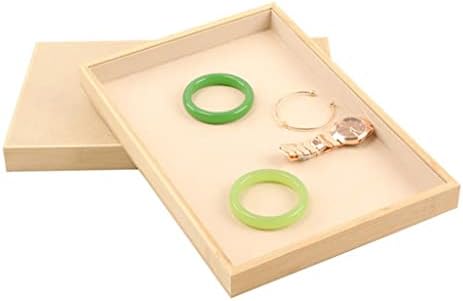 Wodmb Bamboo Jewelry Storage Bandejas de anel de anel de anel de colar Breathing Pinglelet Jóias Pingente Exibir bandeja Organizador