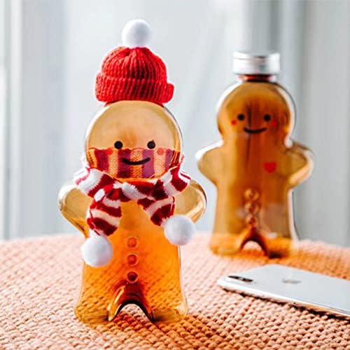 Hemoton Halloween Cookie Jar 10pcs Christmas Gingerbread Man Garrafas de Christmas Candy Jars Jarros de bebidas