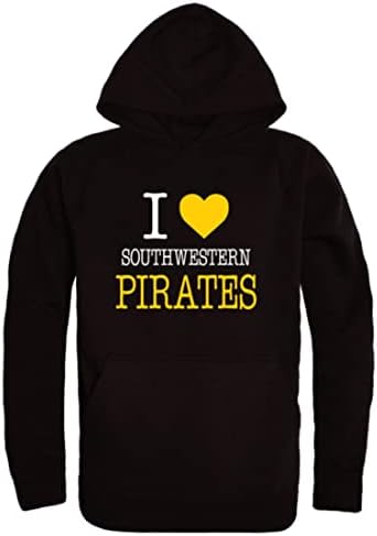 W República I Love Southwestern University Pirates Fleece Hoodie Sweworkshirts
