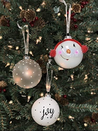 Bola de lâmpada de boneco de neve néctar da natureza-Ornamento Decoração de árvores de Natal Os suprimentos tradicionais de festa decorativos penduram bufas de joy neve, feriado, casamento e lâmpadas de 3 polegadas de Natal de 3 polegadas