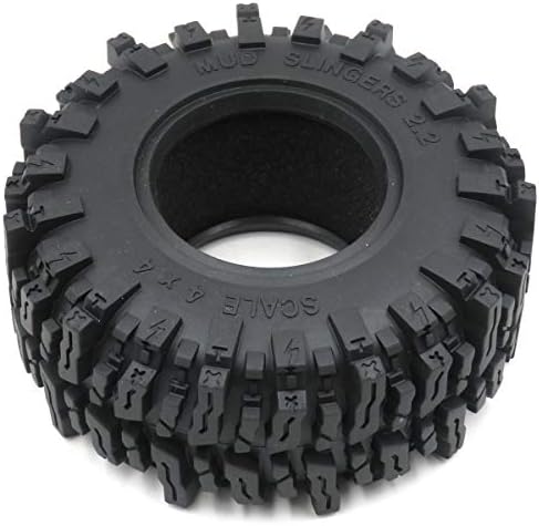 2pcs RC 2.2 Slingers de lama pneus pneus de rastreador de altura 124 mm / 4,88 polegadas para 2,2 aros da roda de beadlock