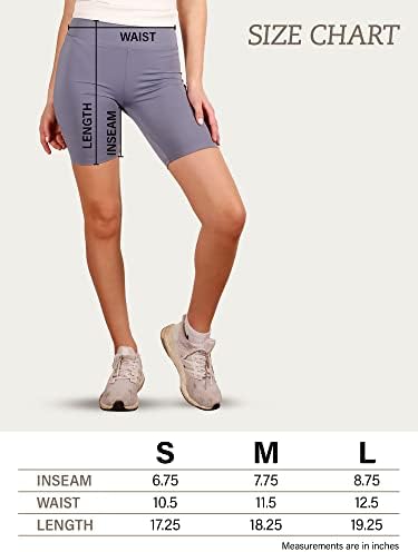 Shorts de motociclistas ativos femininos de Edgelulu - cinta larga de cintura larga calça de bicicleta de Yoga Casual Stretch de
