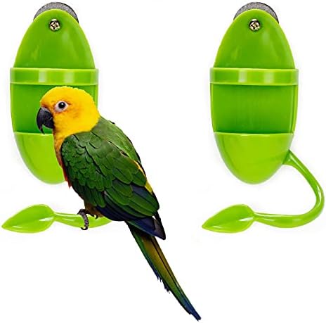 2pcs pássaro alimentação de rack rack rack plástico cuttle strouxer pássaro alimentação de fruta gaiola de pássaro acessórios para papagaio