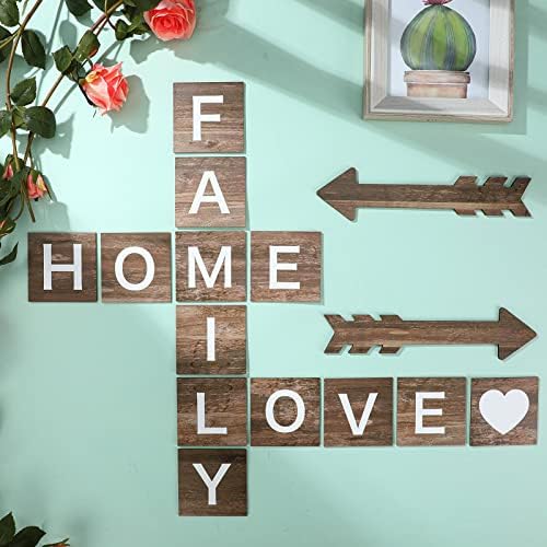 BUCHERRY 15 PEÇAS PARTEM ROSSTIC FARTHOUSED WALL Decor Family Home Love Decoração de parede Decoração de casa de fazenda