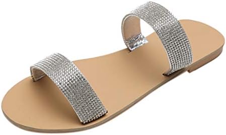 Sandálias para mulheres chinelos de verão casuais para mulheres com suporte de arco Apoio ao dedo do pé de verão Sandal