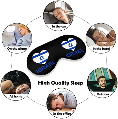 AMOR Israel máscara de sono macia máscara ocular portátil com cinta ajustável para homens mulheres