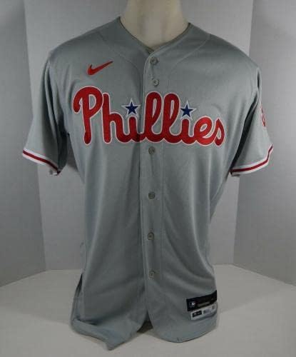 2020 Philadelphia Phillies David Phelps 31 Jogo emitiu Grey Jersey DP06525 - Jogo usou camisas MLB