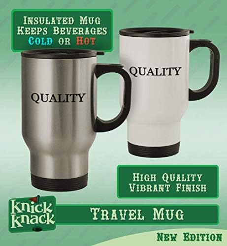 Presentes Knick Knack Emendment - Caneca de viagem de aço inoxidável de 14 onças, prata